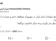 واکنش معنادار حسام الدین آشنا به سخنان پزشکیان در نیویورک؛ دنبال زیر بغل مار نگردید!