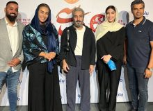 استایل خاص مبینا نعمت‌زاده و مهروز ساعی در کنار نوید محمدزاده/ عکس