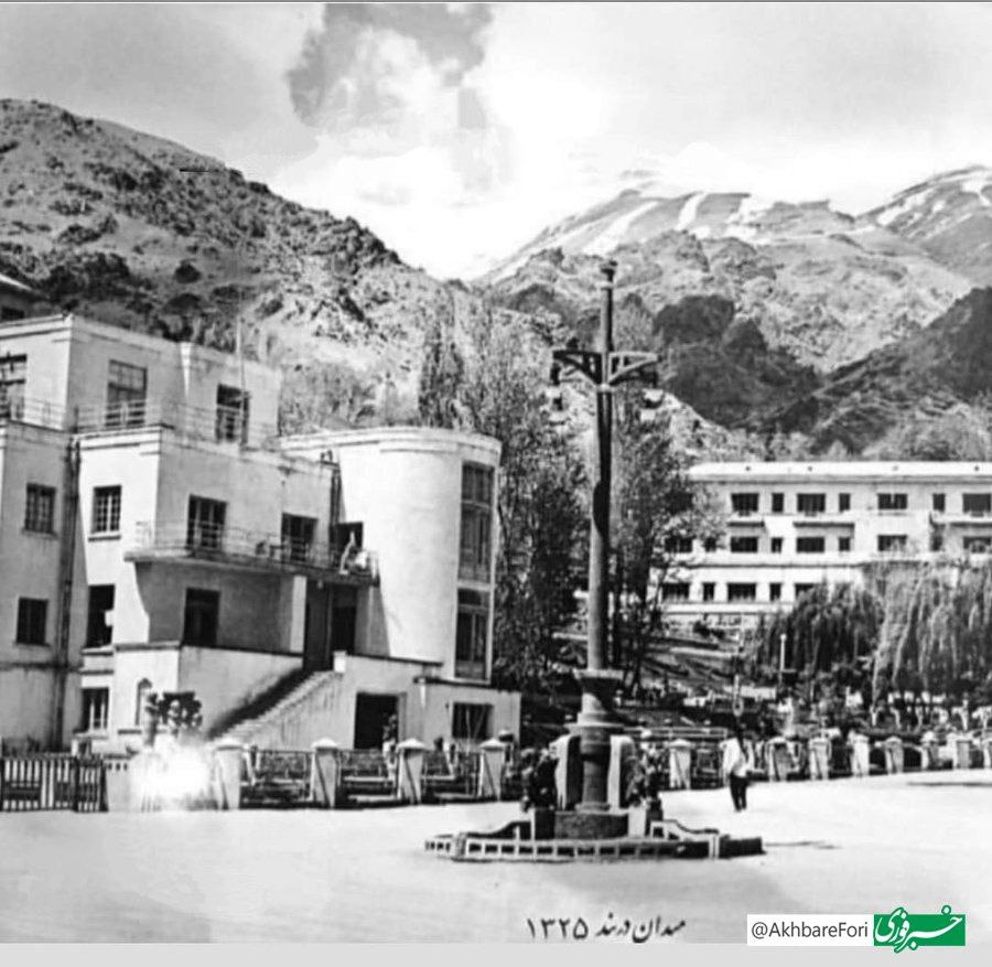 میدان دربند و هتل دربند ۷۸ سال پیش/ عکس