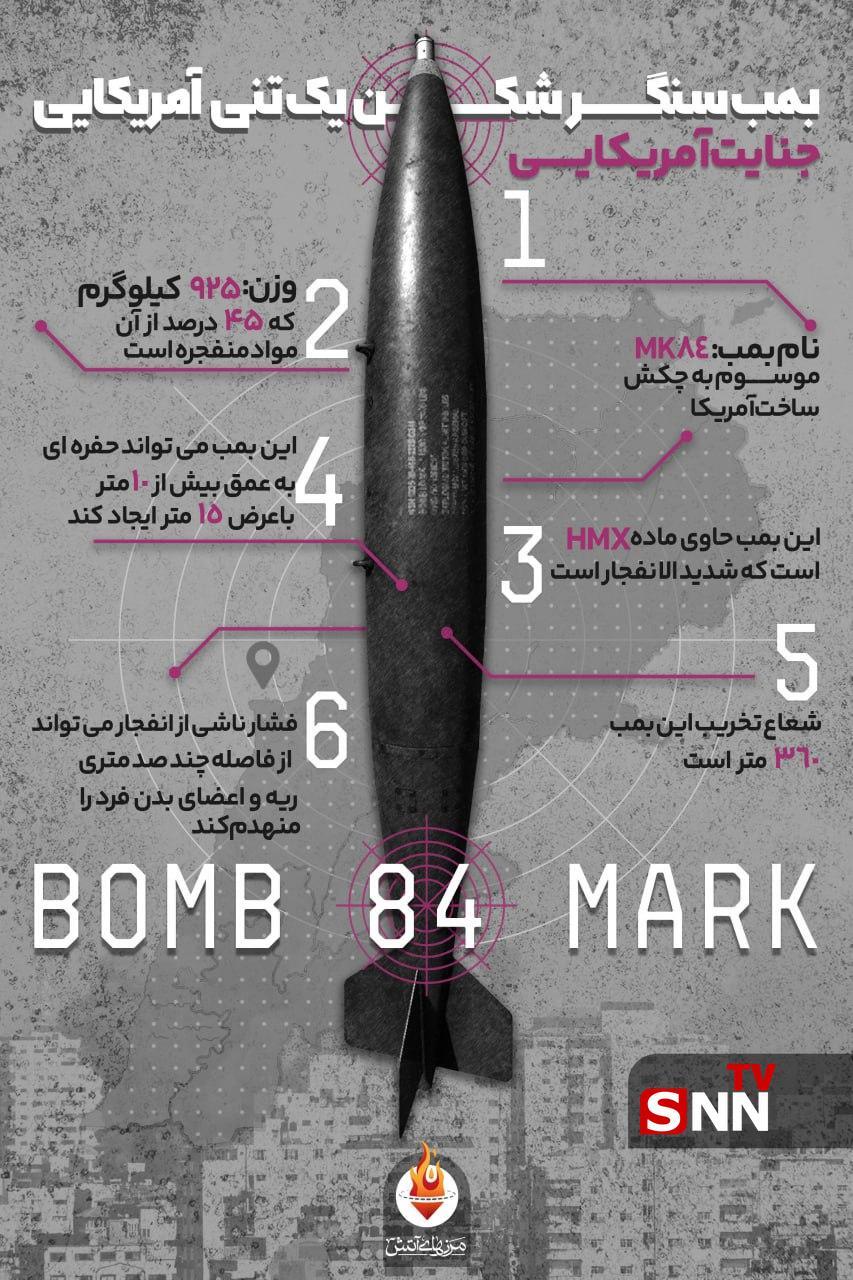 بیروت با کدام بمب بمباران شد؟