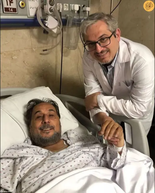 اولین تصویر از مجید قناد روی تخت بیمارستان در کنار پزشک معالجش