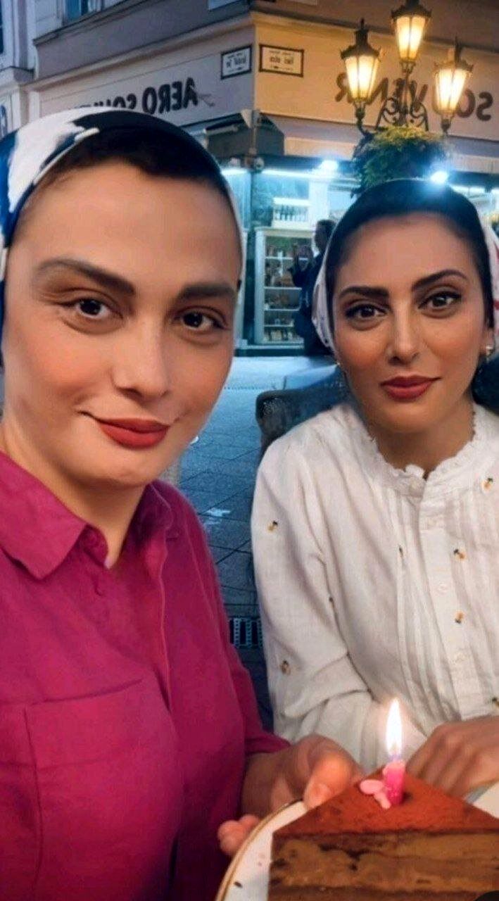 قاب دوست داشتنی دو خواهر مشهور سینمای ایران