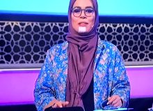 چانه زحمی و پانسمان شده ملیکا شریفی نیا روی آنتن تلویزیون