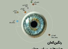 جمعیت چشم رنگی های کره زمین!/ اینفوگرافیک