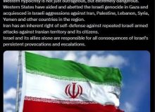 پیام انگلیسی ظریف بعد از حمله سپاه؛ اسرائیل و متحدانش مسئول تمام عواقب تحریکات مداوم اسرائیل هستند
