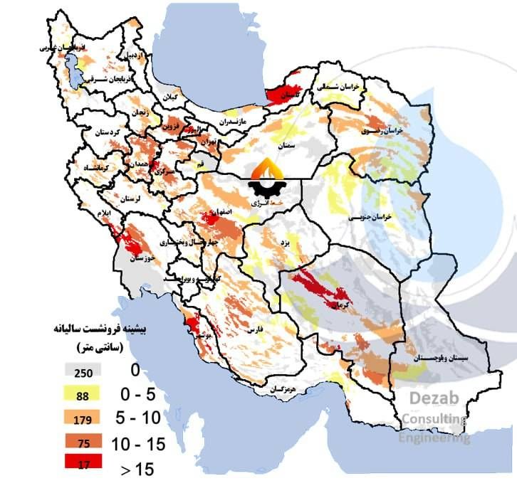 ۳۵۹ دشت ایران درگیر بحران فرونشست