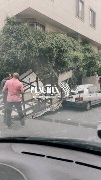 خسارت طوفان شدید در تهران/ ویدئو