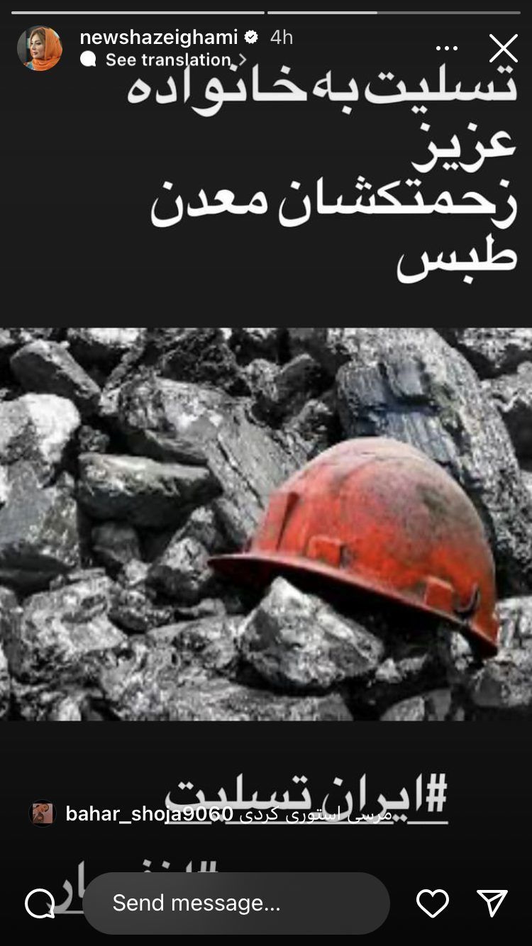 واکنش هنرمندان به حادثه دردناک طبس؛ از سحردولت‌شاهی تا پریناز ایزدیار و امین حیایی/ سعید روستایی: ای وای و هزاران وای…