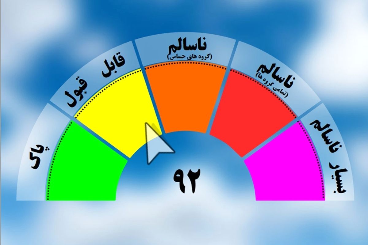 هوای اصفهان بنفش شد