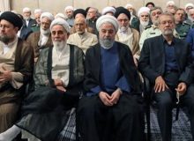 بی‌محلی سنگین روحانی و خنده‌های علی لاریجانی در مواجهه با سعید جلیلی/ ویدئو