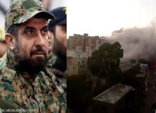 پیکر فواد شکر، فرمانده حزب الله لبنان از زیر آوار خارج شد
