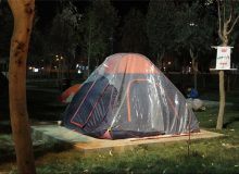مرگ تلخ ۲ مرد در داخل چادر مسافرتی