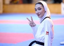 خوشحالی زایدالوصف هادی ساعی پس از کسب مدال برنز مبینا نعمت‌زاده / ویدئو