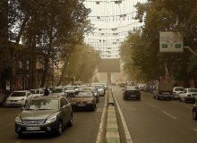 گردوخاک توفان ترکمنستان در مشهد نشست