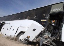 واژگونی اتوبوس مسافربری محور کرمان به ایرانشهر با ۶ فوتی و ۱۸ مصدوم