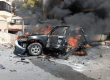 حمله اسرائیل به یک خودرو در مسیر فرودگاه دمشق