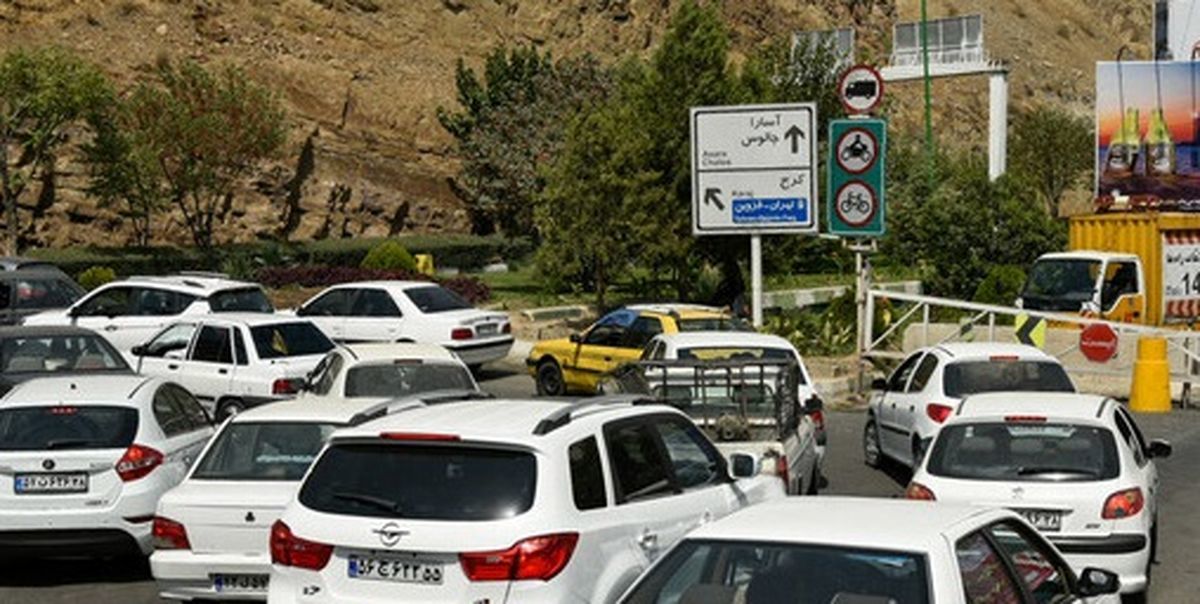 ترافیک سنگین در محورهای چالوس و رشت – قزوین
