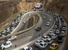 ترافیک سنگین در جاده‌ چالوس