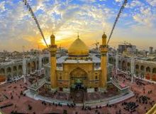 لحظه اعلام شهادت شهید نصرالله در حرم امام علی (ع) / ویدئو
