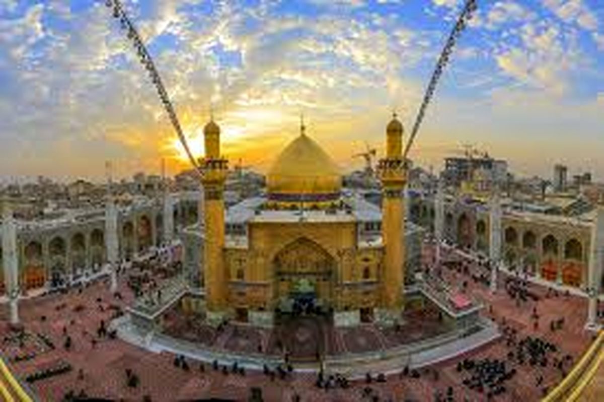 لحظه اعلام شهادت شهید نصرالله در حرم امام علی (ع) / ویدئو