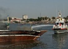 آتش‌سوزی در لنج صیادی چابهار