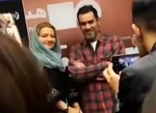 دختری که با در آغوش کشیدن شهاب حسینی حاشیه ساز شد/ ویدئو