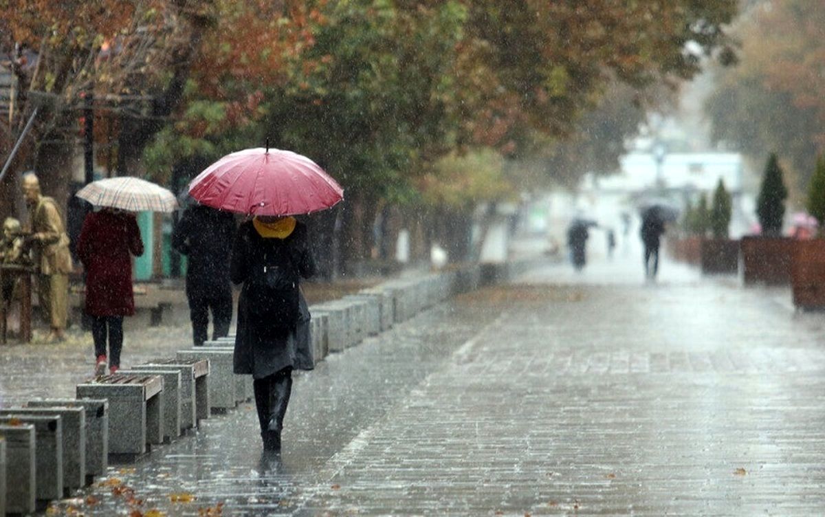 بارش باران در بیشتر استان ها