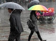 رگبار و رعد و برق در بیشتر استان ها