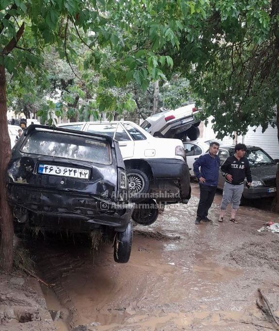 سیل در مشهد/ ۷ فوتی تا ساعت ۲۲ امشب