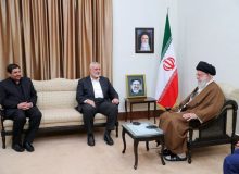 دیدار اسماعیل هنیه، رئیس دفتر سیاسی حماس با رهبر انقلاب