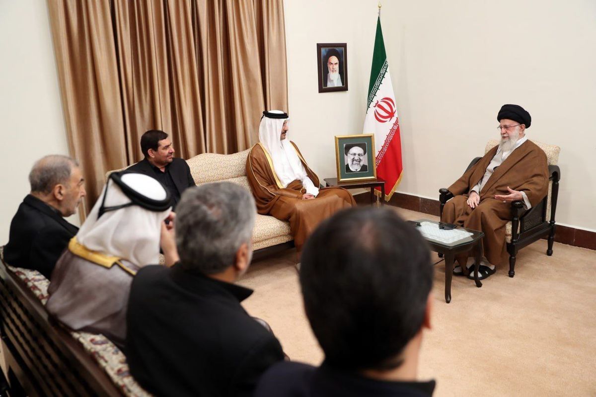 دیدار امیر قطر با رهبر انقلاب