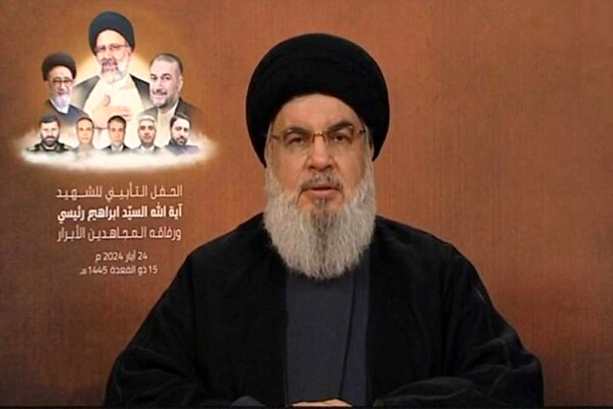 سید حسن نصرالله: تشییع پیکر شهید رئیسی سومین تشییع تاریخی جهان بود