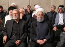 شعار علیه روحانی در مراسم بزرگداشت رئیسی!