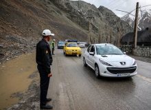 جاده چالوس به سمت استان مازندران، یکطرفه شد