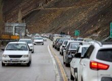 انسداد محور چالوس و آزادراه تهران – شمال/ بارش باران در جاده های ۳ استان