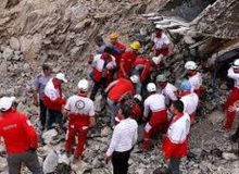 ریزش معدن در جاده کرج _چالوس/ 4 نفر زیر آوار مانده اند