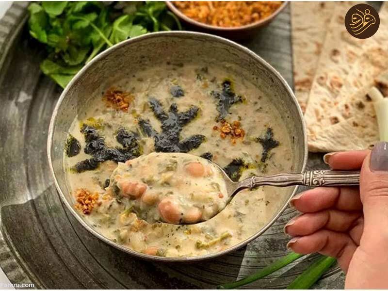 آش ماست را با روش ترک ها درست کنید