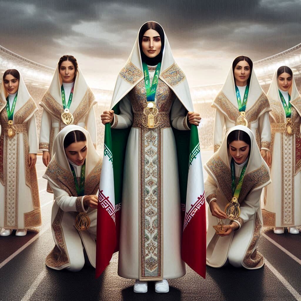 طراحی لباس تیم ایران در المپیک توسط هوش مصنوعی/ تصاویر