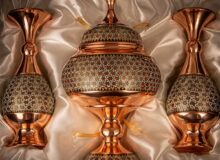 شکلات‌ خوری مس و خاتم، اثر برگزیده نمایشگاه هنرهای سنتی اصفهان