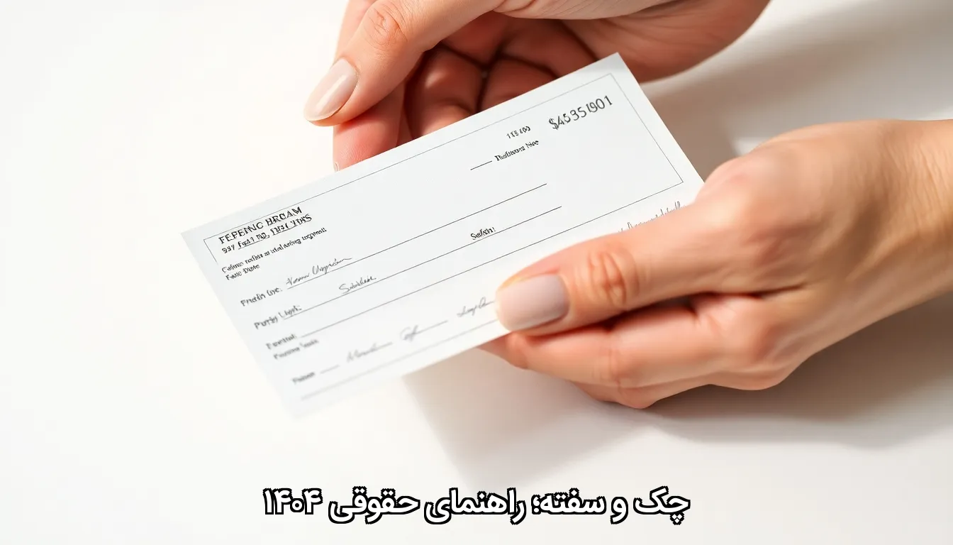 چک و سفته؛ راهنمای حقوقی ۱۴۰۴