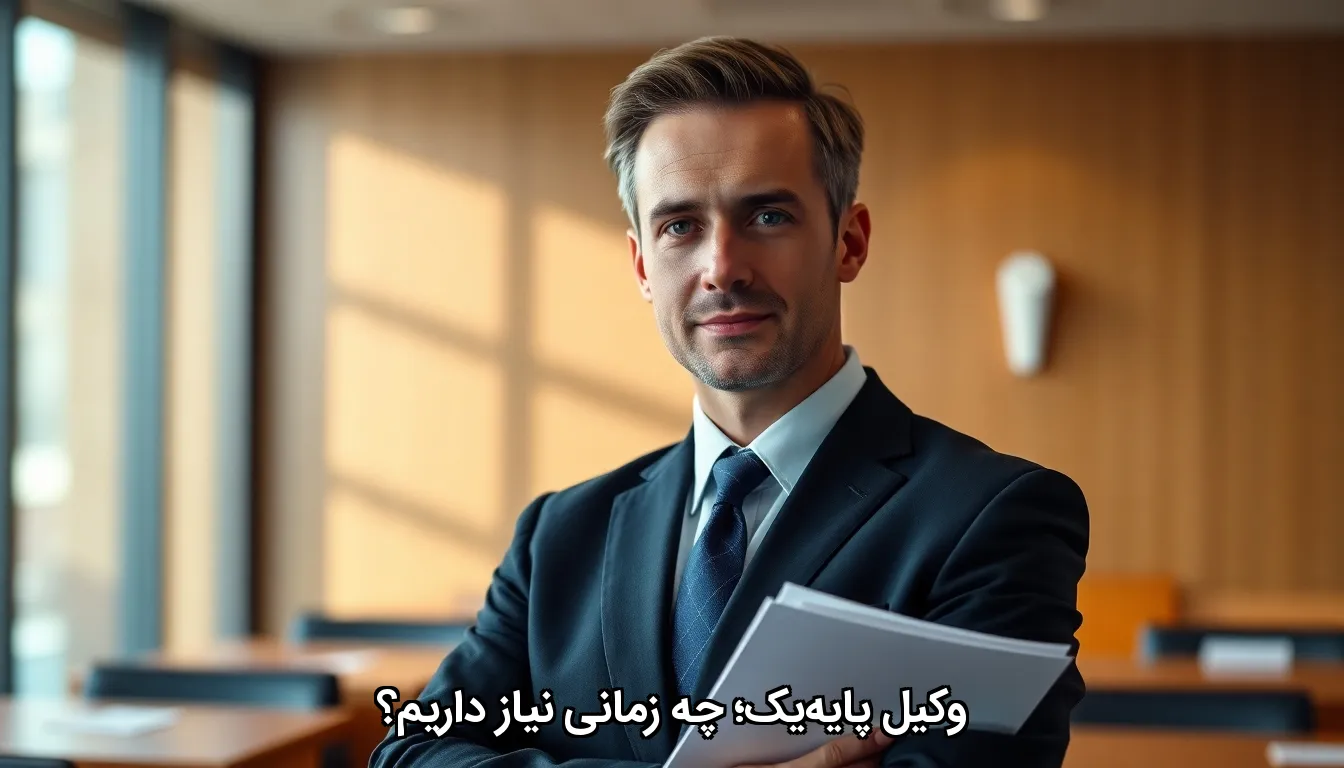 وکیل پایه‌یک؛ چه زمانی نیاز داریم؟