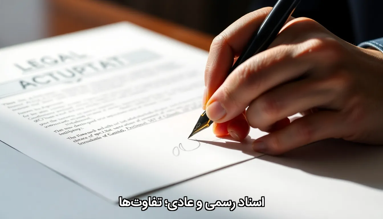 اسناد رسمی و عادی؛ تفاوتها