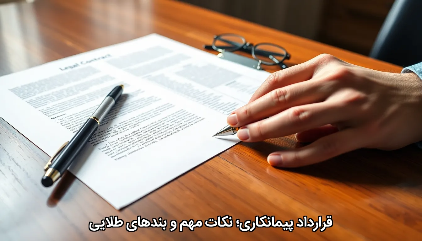 قرارداد پیمانکاری؛ نکات مهم و بندهای طلایی