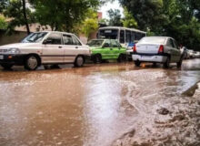 بارش شدید باران در چابکسر