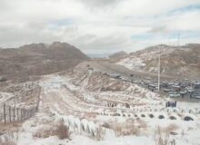 بارش نخستین برف پاییزی در ییلاقات یزد