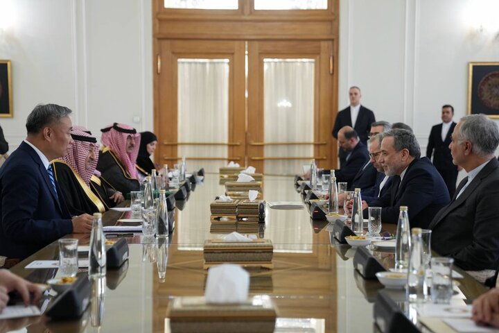 دیدار قائممقام وزیر خارجه عربستان و معاون وزیر خارجه چین با عراقچی