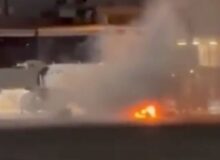 فاجعه در فرودگاه برزیل؛ ایرباس در محاصره دود و شعله‌ها