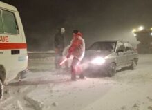 امدادرسانی به ۱۸۰۰ مسافر گرفتار در برف