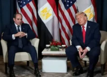دیدار ترامپ با رئیس‌جمهور مصر در داووس