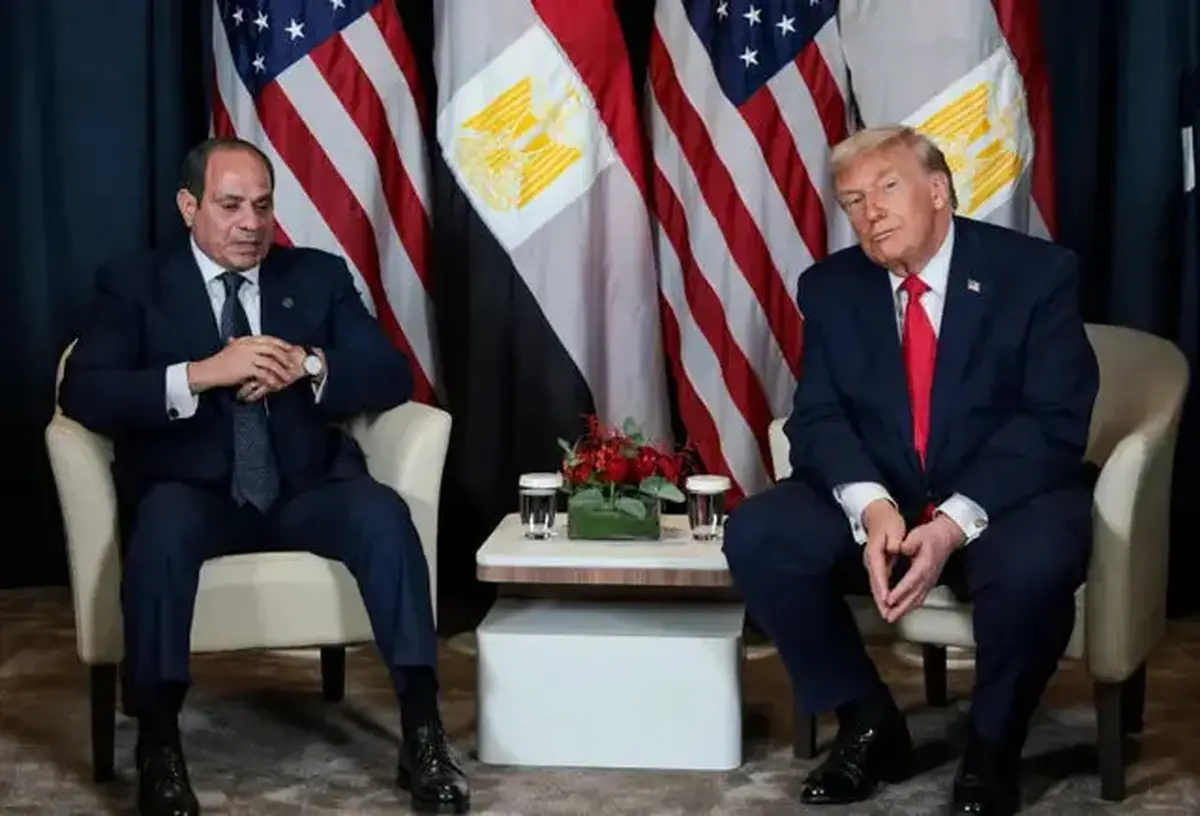 دیدار ترامپ با رئیسجمهور مصر در داووس